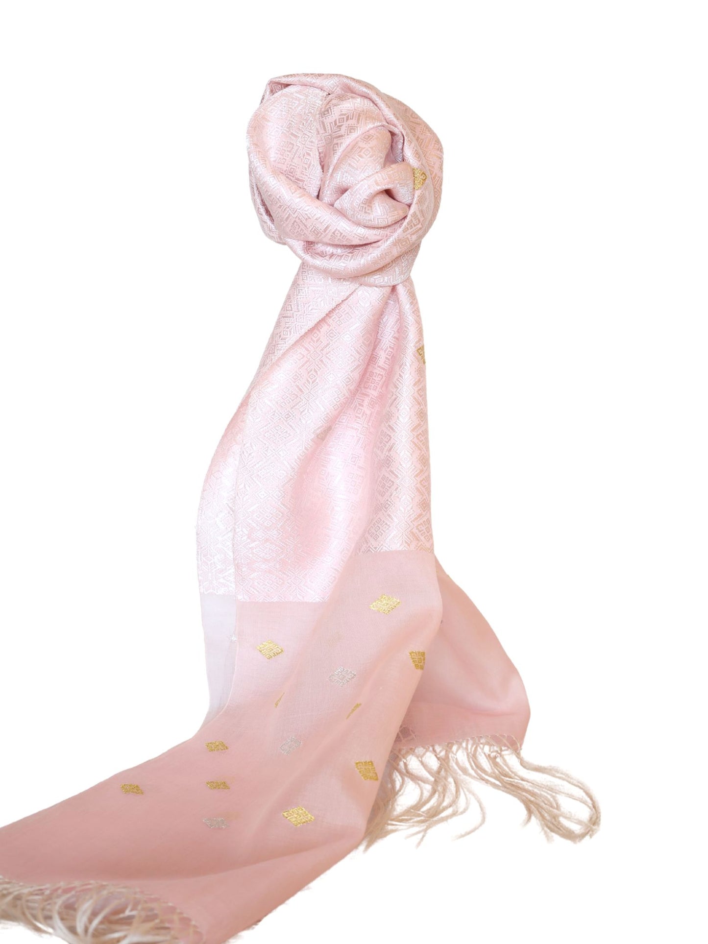 Silk Organza Scarf (Pink)