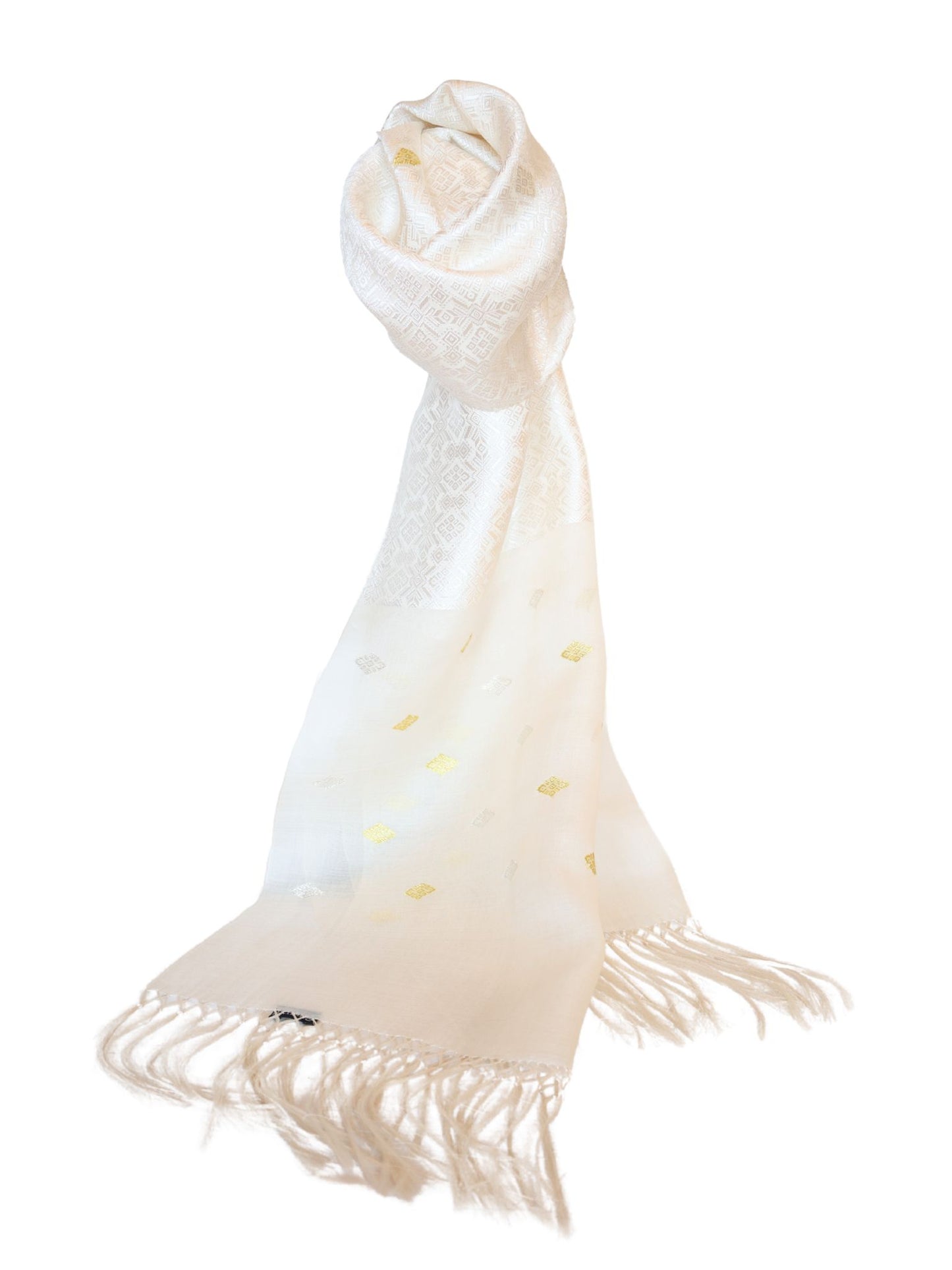 Silk Organza Scarf (White)