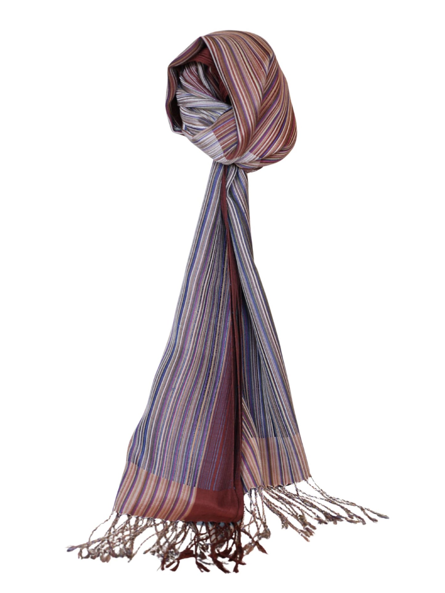 Silk Scarf - Stripe Pattern