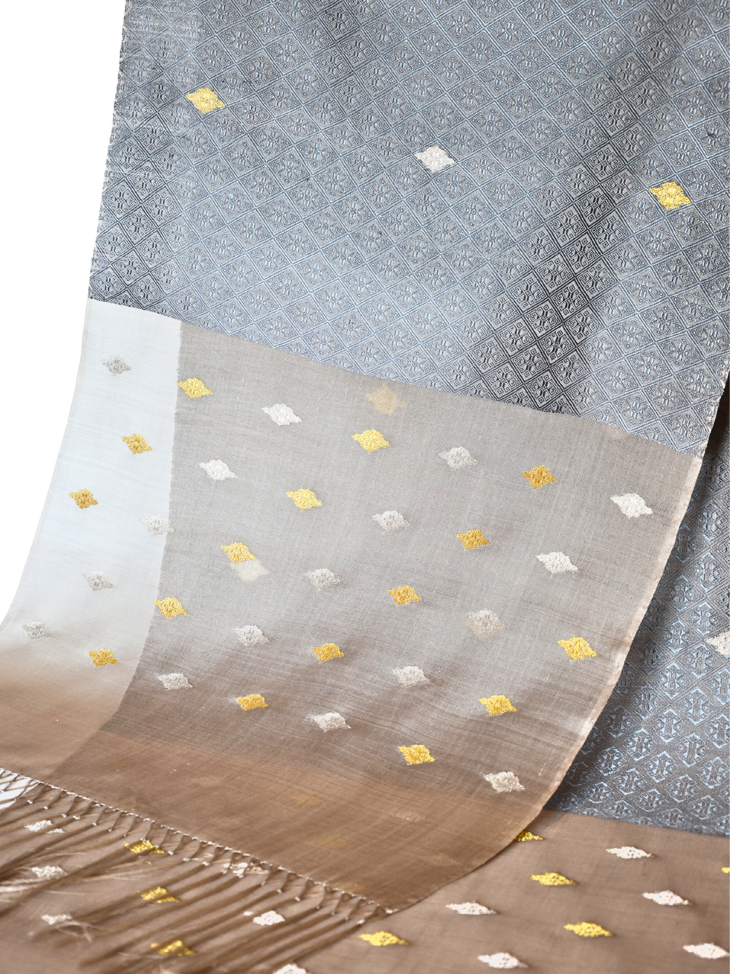 Silk Organza Scarf (Blue)