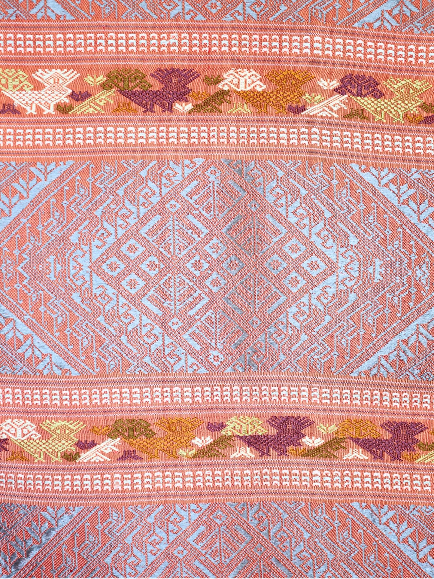 Silk Scarf - Phouthai Shawl (Orange)