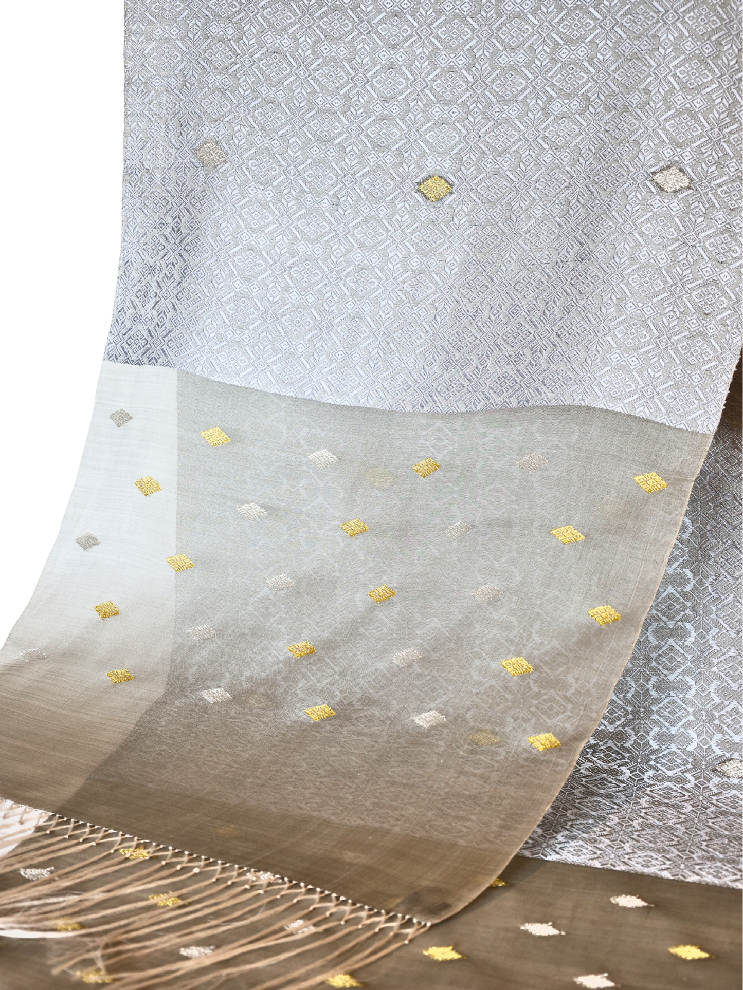 Silk Organza Scarf (Light Blue)