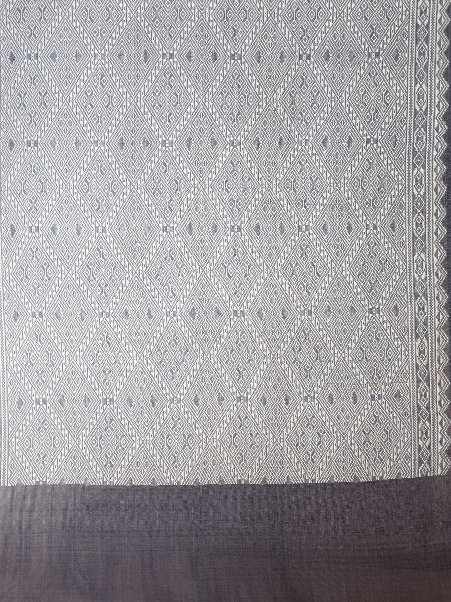 Silk Organza Scarf (Soft Blue)