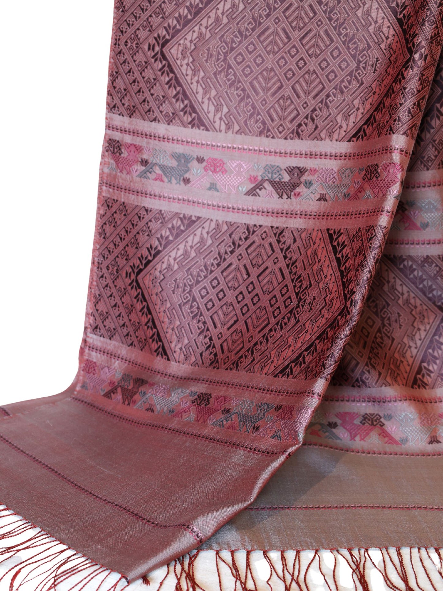 Silk Scarf - Phoutai Shawl Pattern