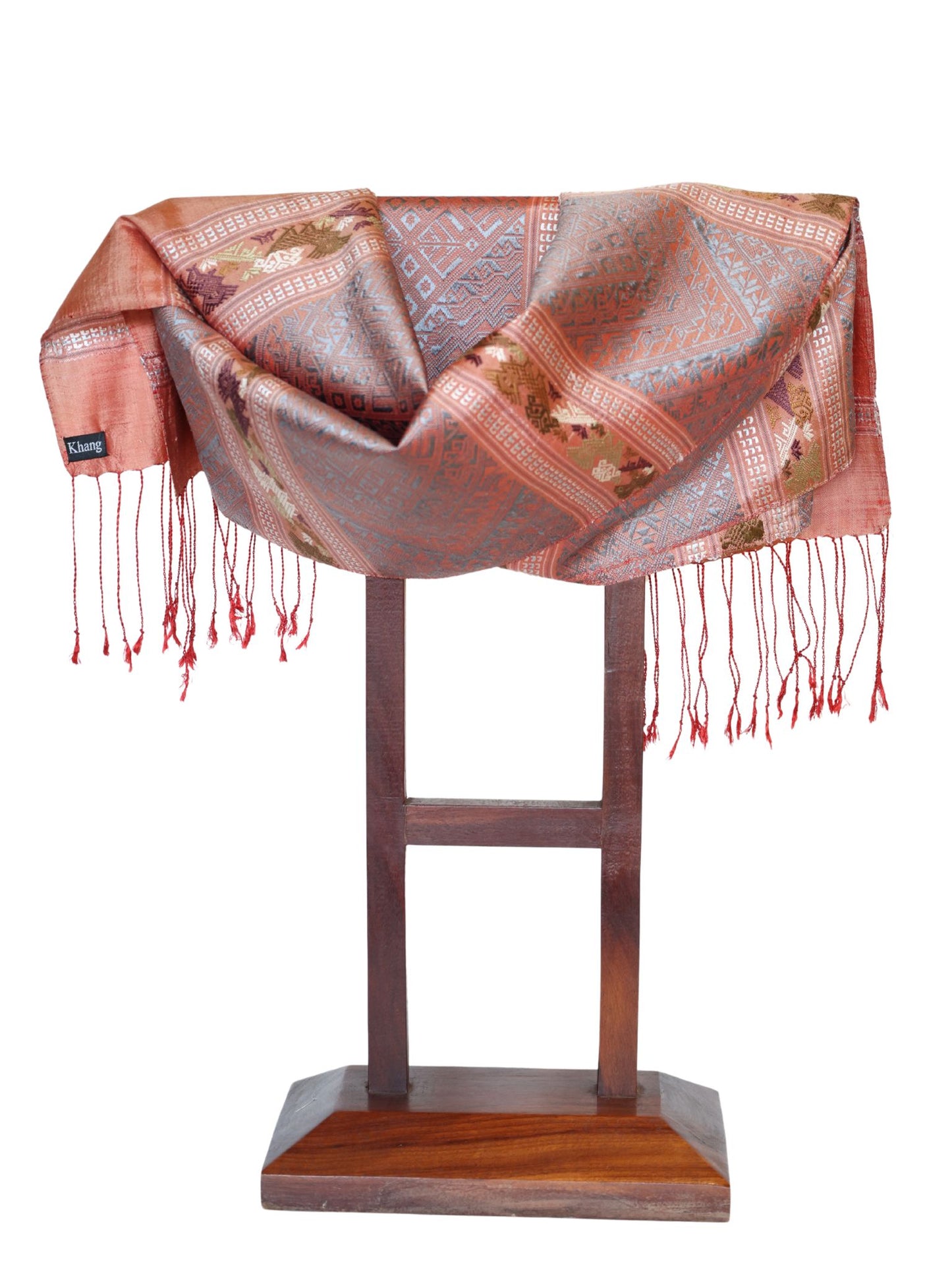Silk Scarf - Phouthai Shawl (Orange)