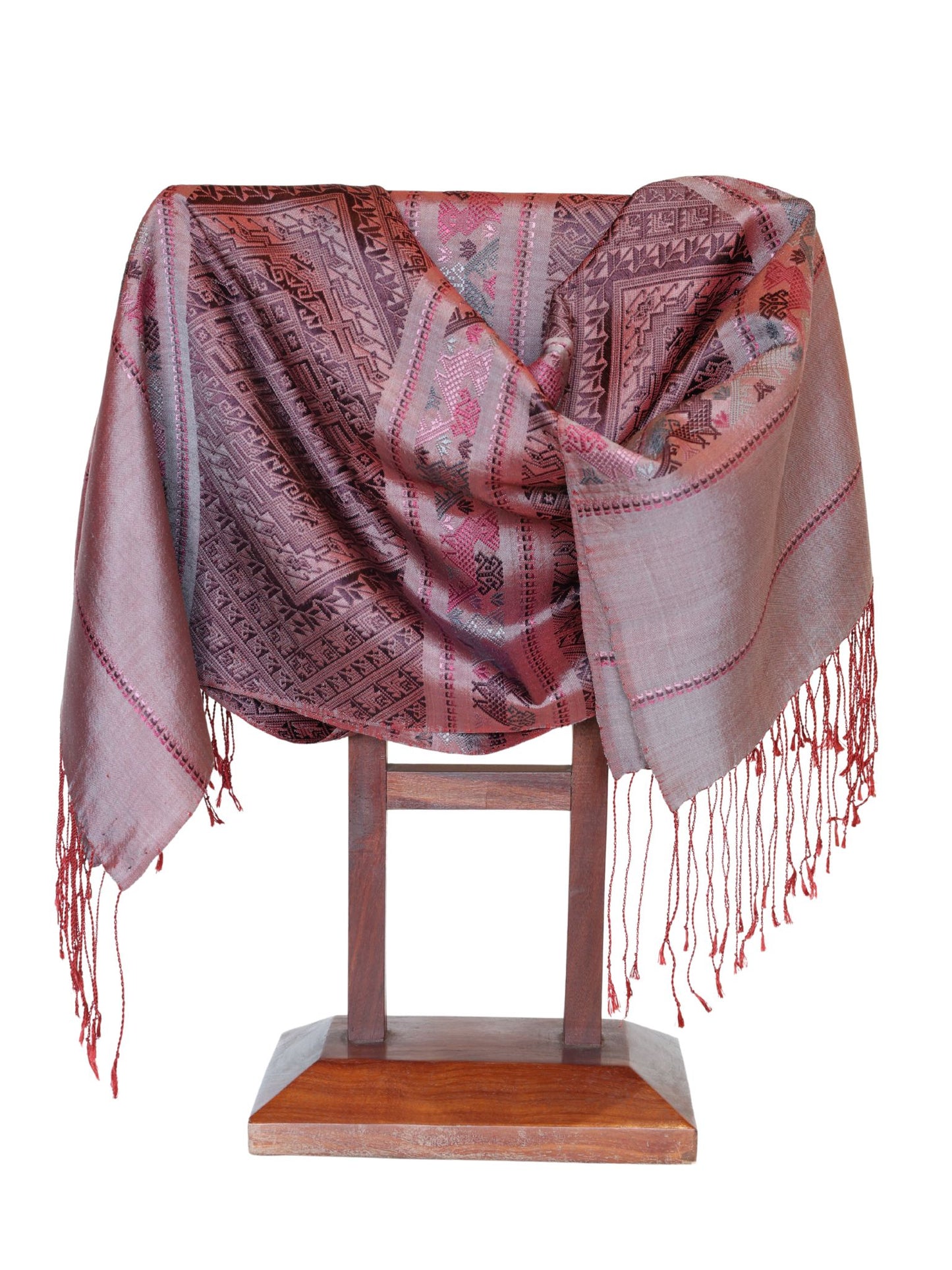 Silk Scarf - Phoutai Shawl Pattern