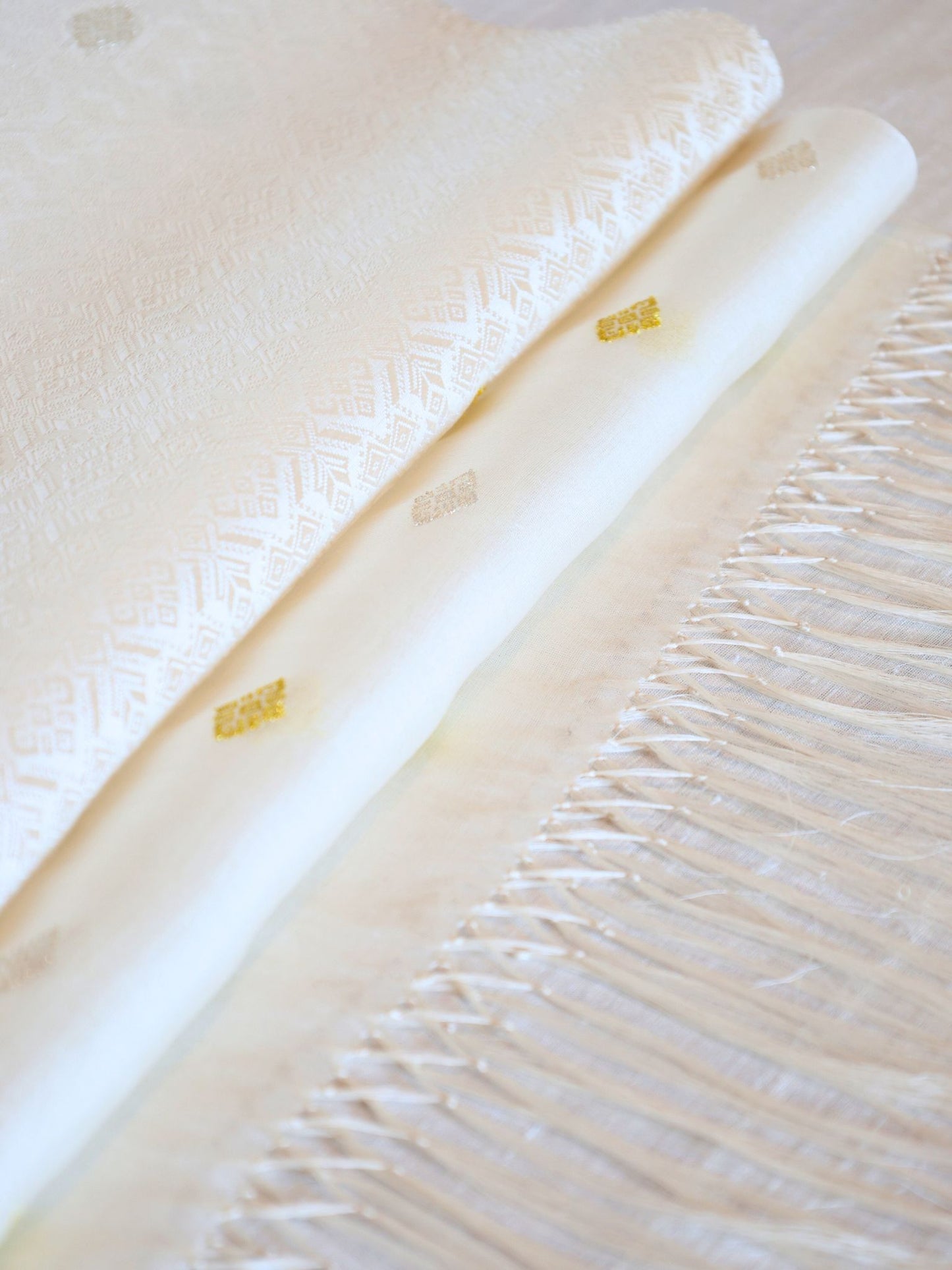 Silk Organza Scarf (White)
