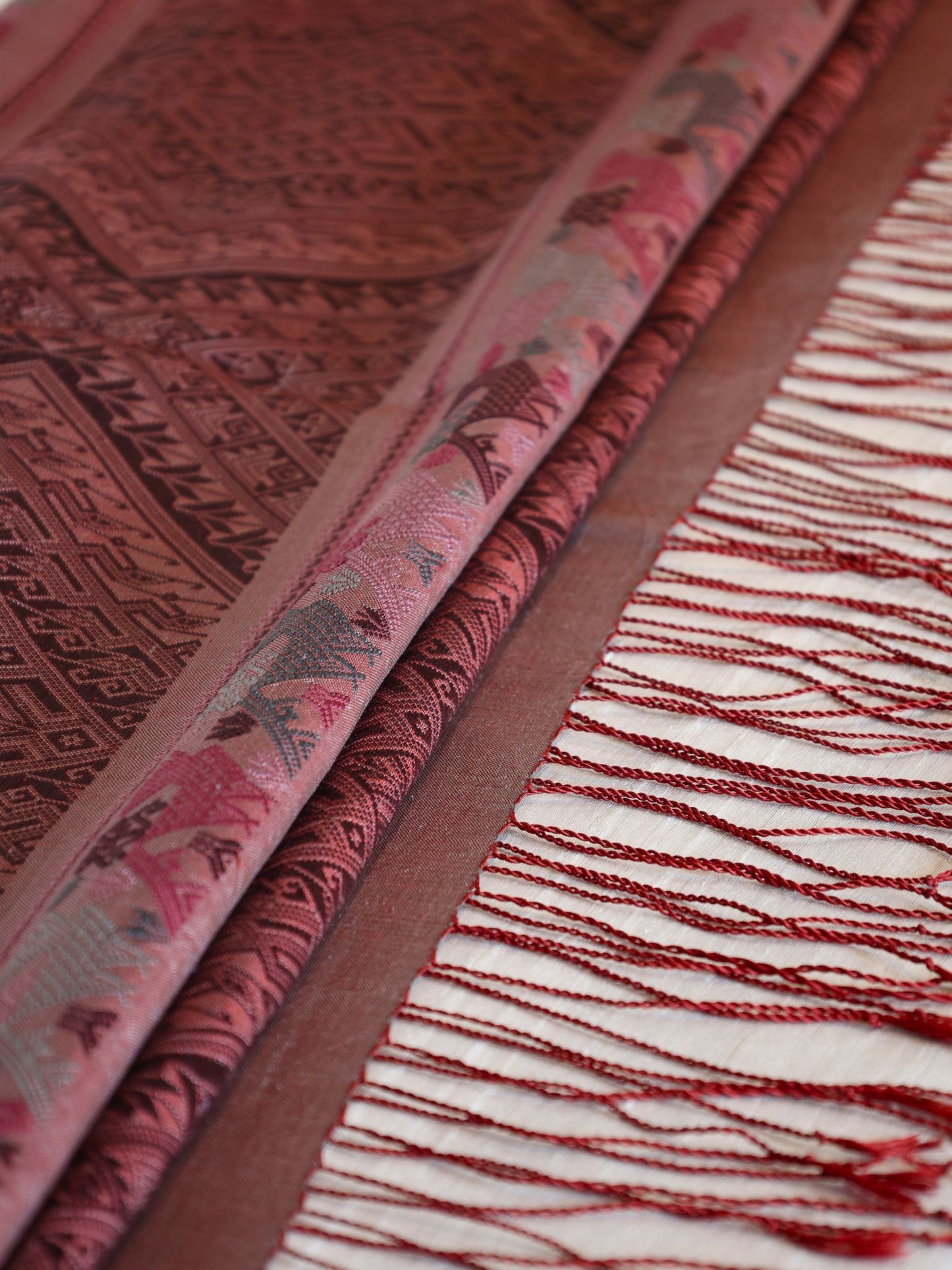 Silk Scarf - Phoutai Shawl Pattern