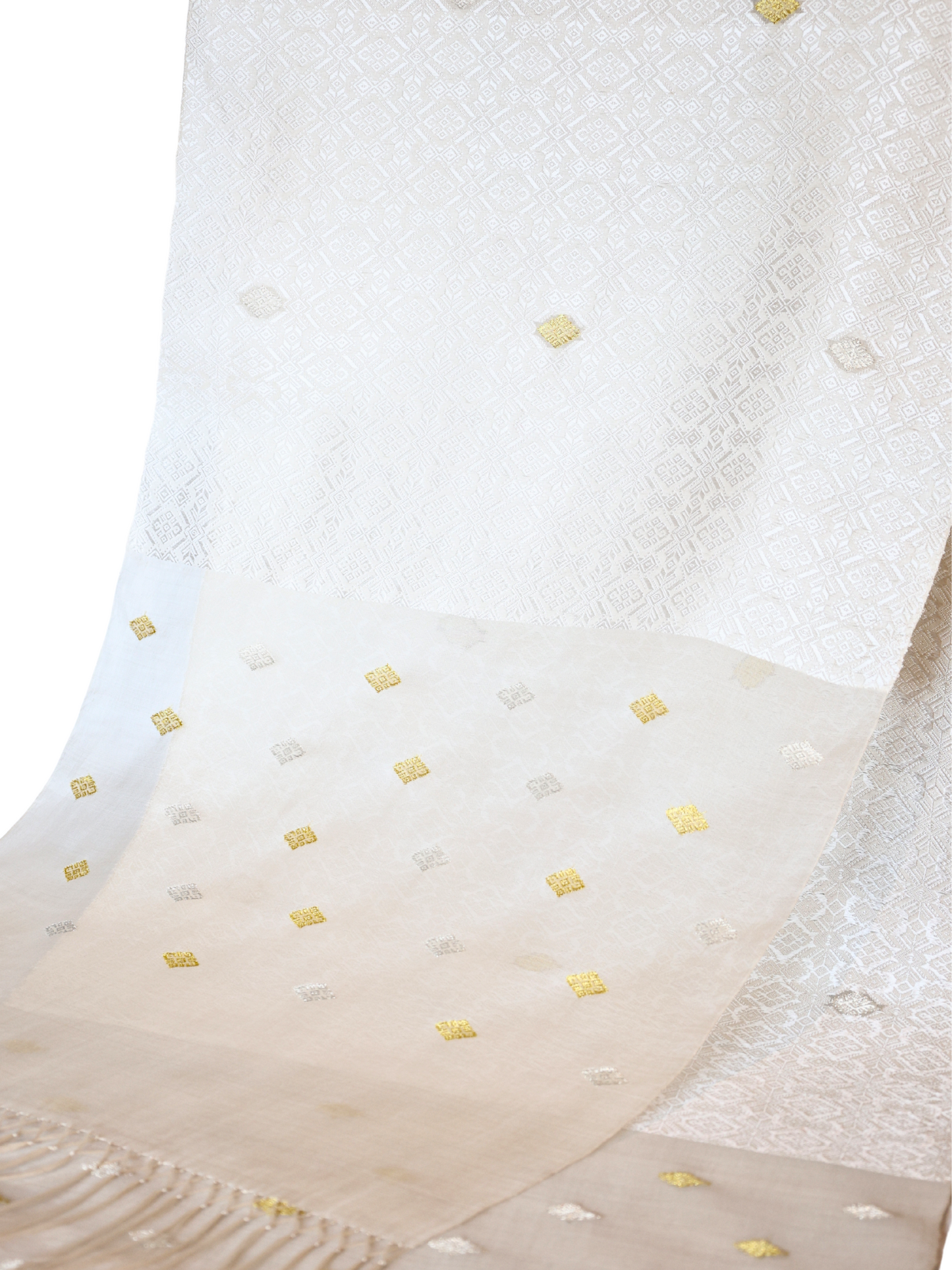 Silk Organza Scarf (White)