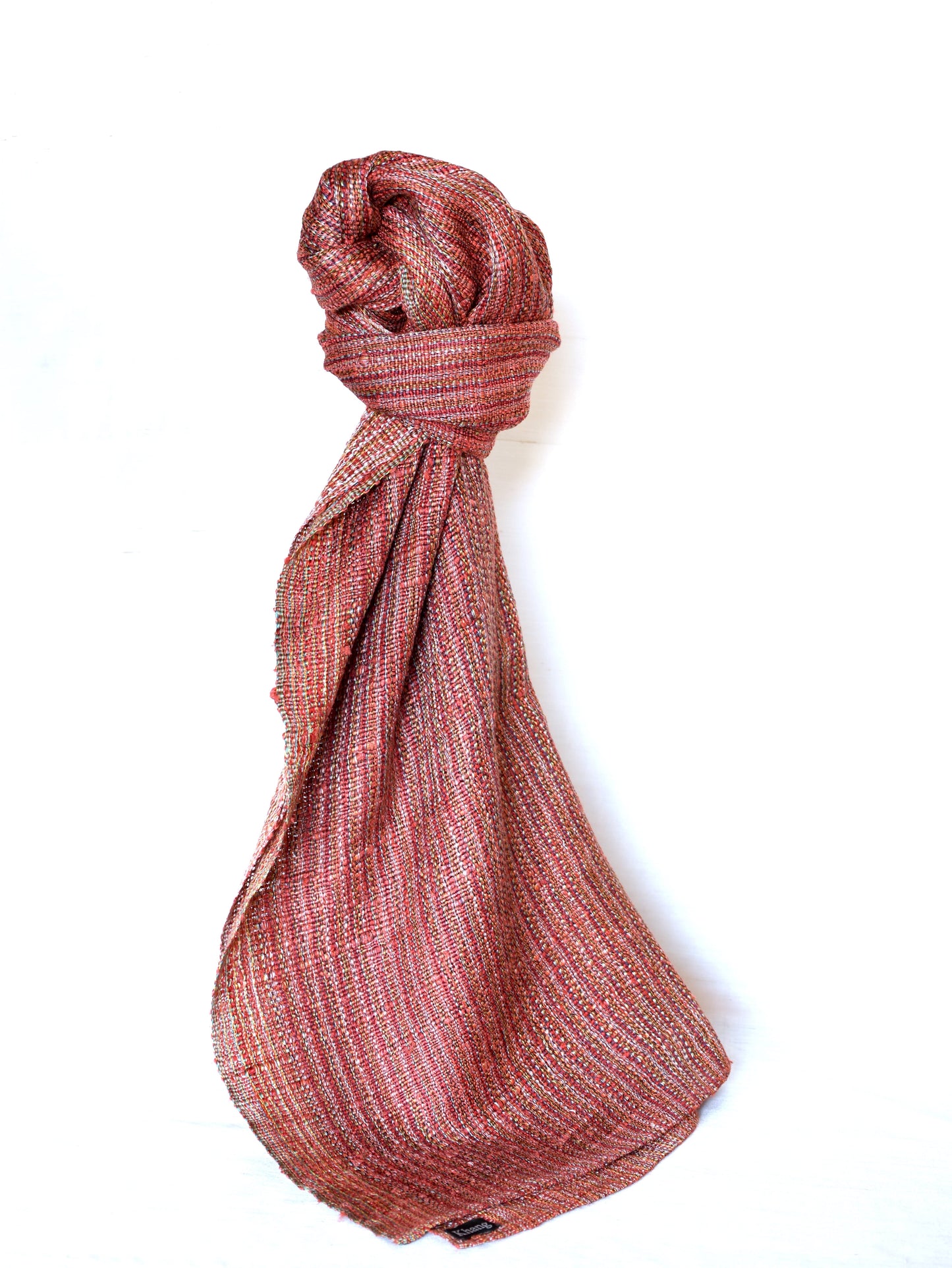 Eri Silk Scarf (Red)