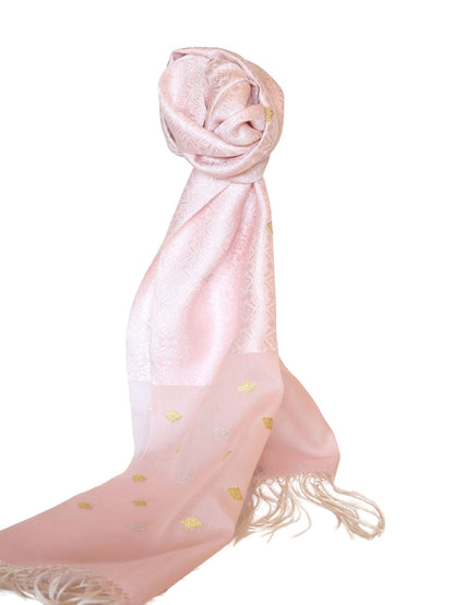 Silk Organza Scarf (Pink)