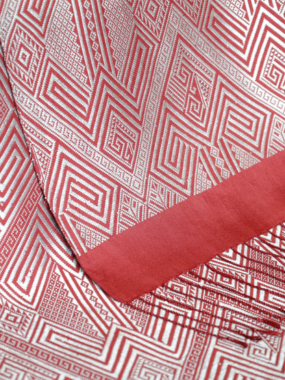 Silk Scarf - Taidam Pattern (Red)