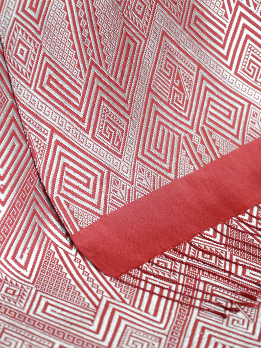 Silk Scarf - Taidam Pattern (Red)