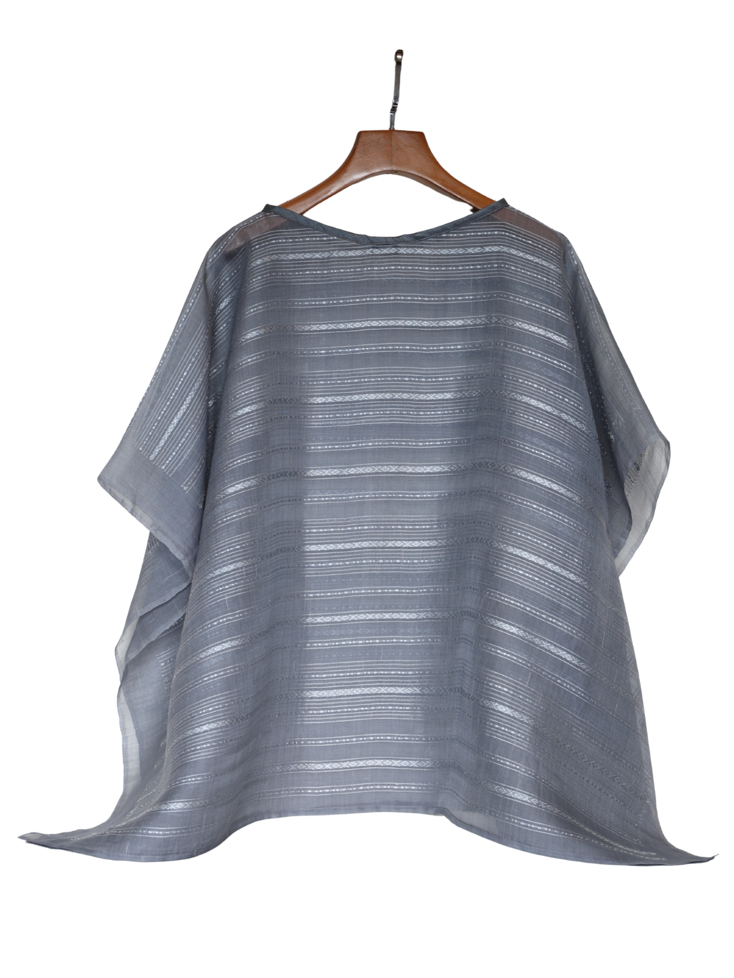 Silk Organza Shirt (Gray)