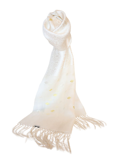 Silk Organza Scarf (White)