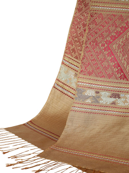 Silk Scarf - Phouthai Shawl (Gold)