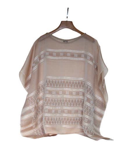 Silk Organza Shirt (light brown)