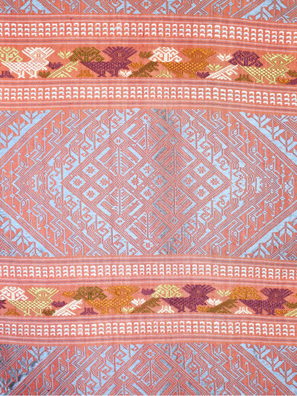 Silk Scarf - Phouthai Shawl (Orange)
