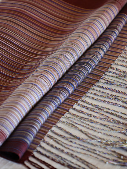 Silk Scarf - Stripe Pattern