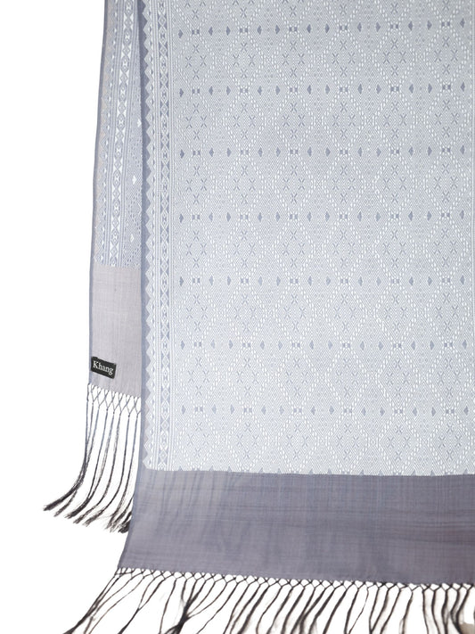Silk Organza Scarf (Soft Blue)