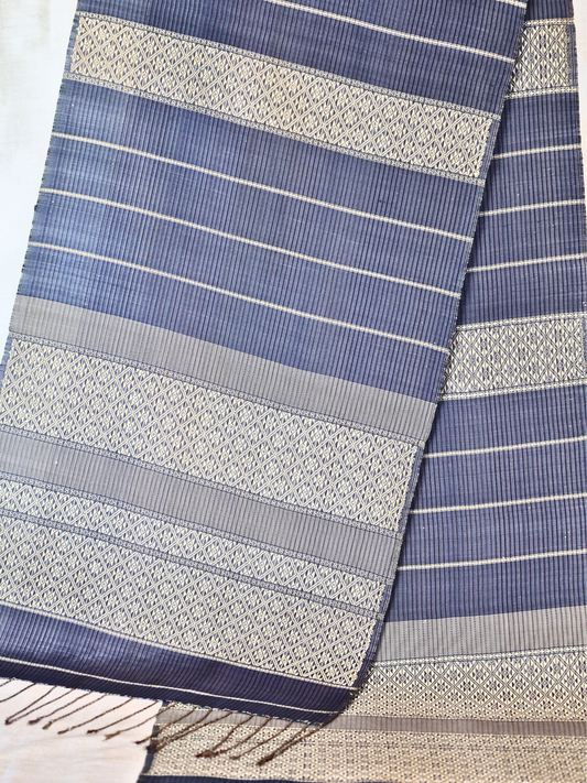 Silk Scarf (Deep Blue)