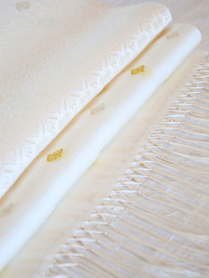 Silk Organza Scarf (White)