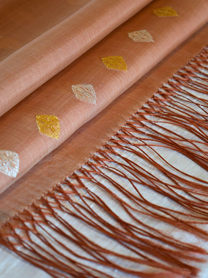 Silk Organza Scarf (Caramel)